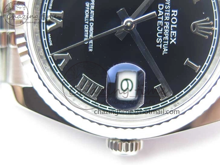 Dial Bracelet Markers Edition SH3135 116234 Roman on Black DateJust SS Jubilee 1:1 36 904L Steel Best ARF V3 0117